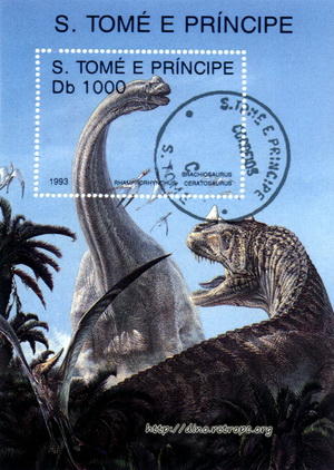 Brachiosaurus, Rhamphorhynchus, Ceratosaurus (, , )