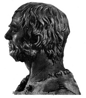 Рис. 45. Реконструкция внешнего вида человека со стоянки Костенки II (по М.М. Герасимову)