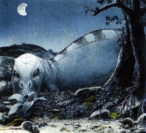 Тиранозавр спящий ночью